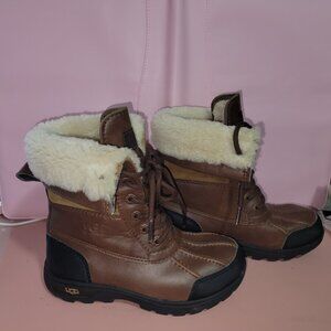 Ugg Butte II Boot Lace up Winter Snow Duck Boots Tan Brown Size 13 S/N 1098890K